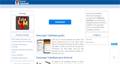 Desktop Screenshot of descargartubemate.com