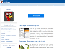 Tablet Screenshot of descargartubemate.com